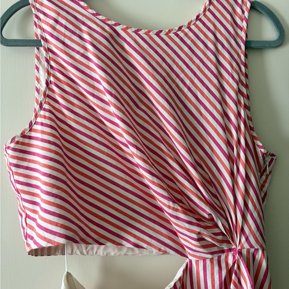 J. Crew Pink and White Striped Collection Dress - Picture 4 of 8